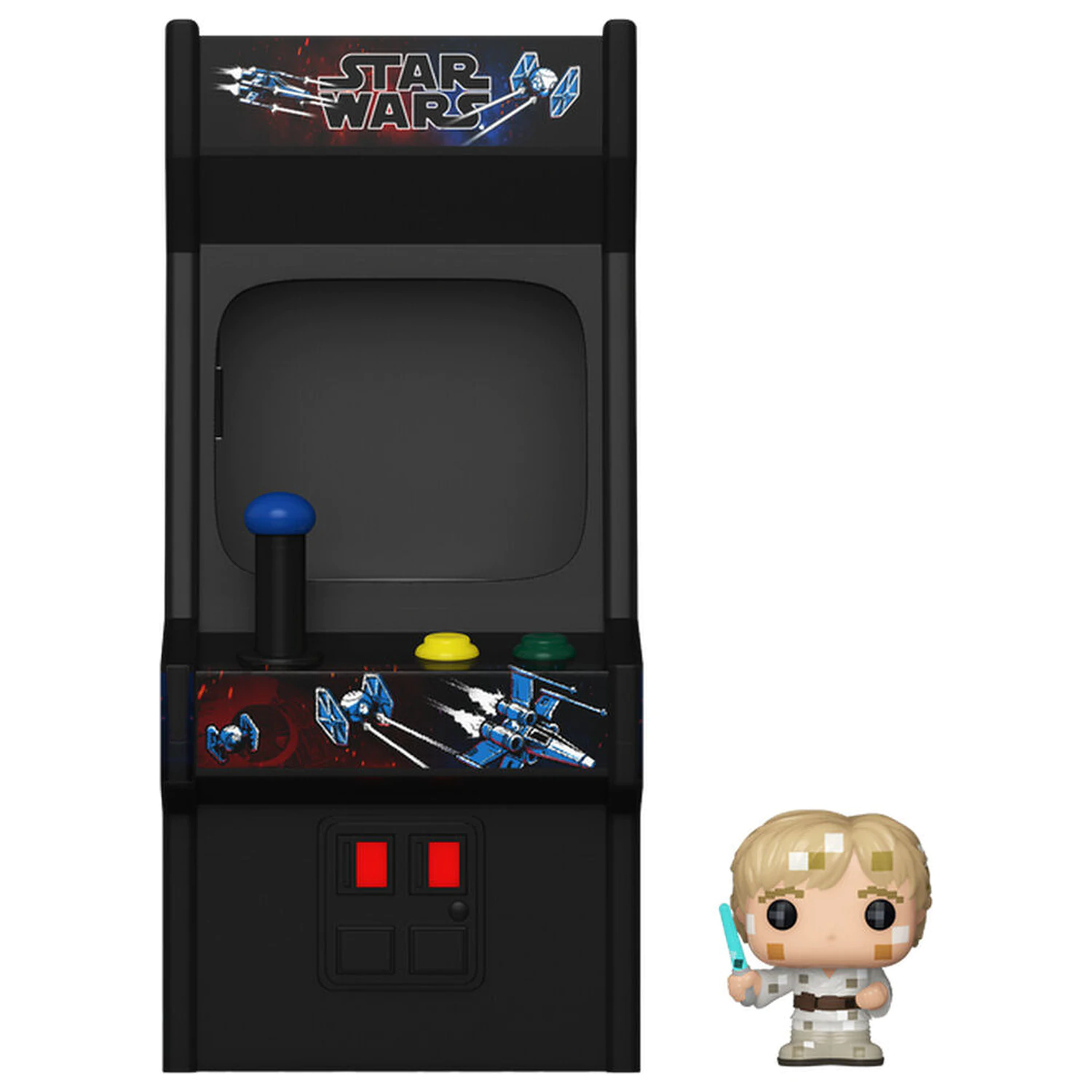 Bitty Funko POP figúrka Star Wars 8 Bit Luke Skywalker & Arcade Case produktová fotografia