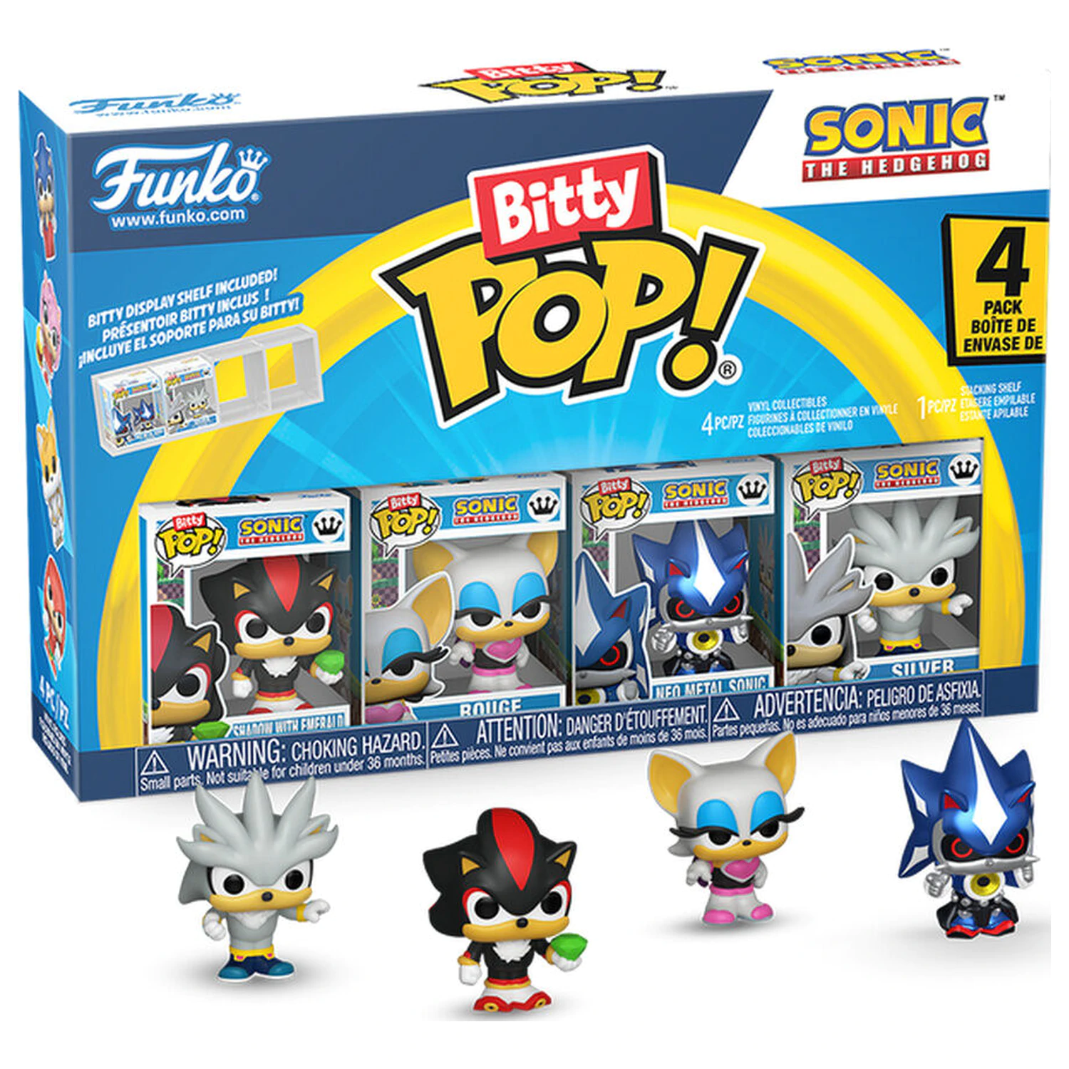 Bitty Funko POP figúrky Sonic The Hedgehog produktová fotografia