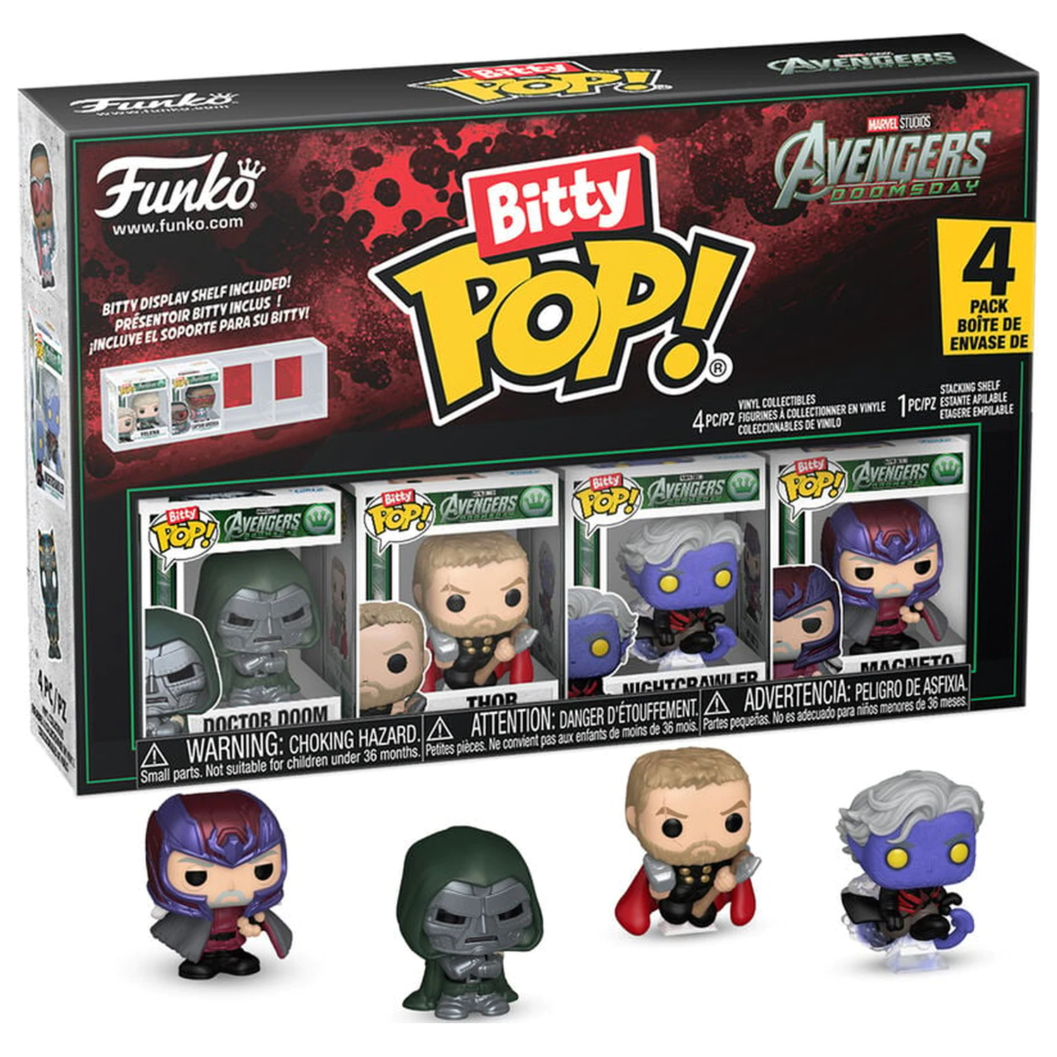 Bitty Funko POP Marvel Studios Avengers sada 4 figúrok Doomsday produktová fotografia