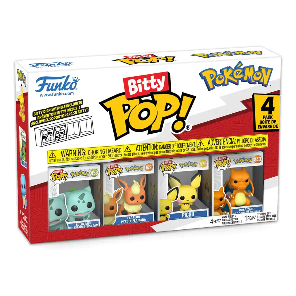 Bitty Funko POP Pokemon Vinyl figúrka 4-balenie Bulbasaur produktová fotografia