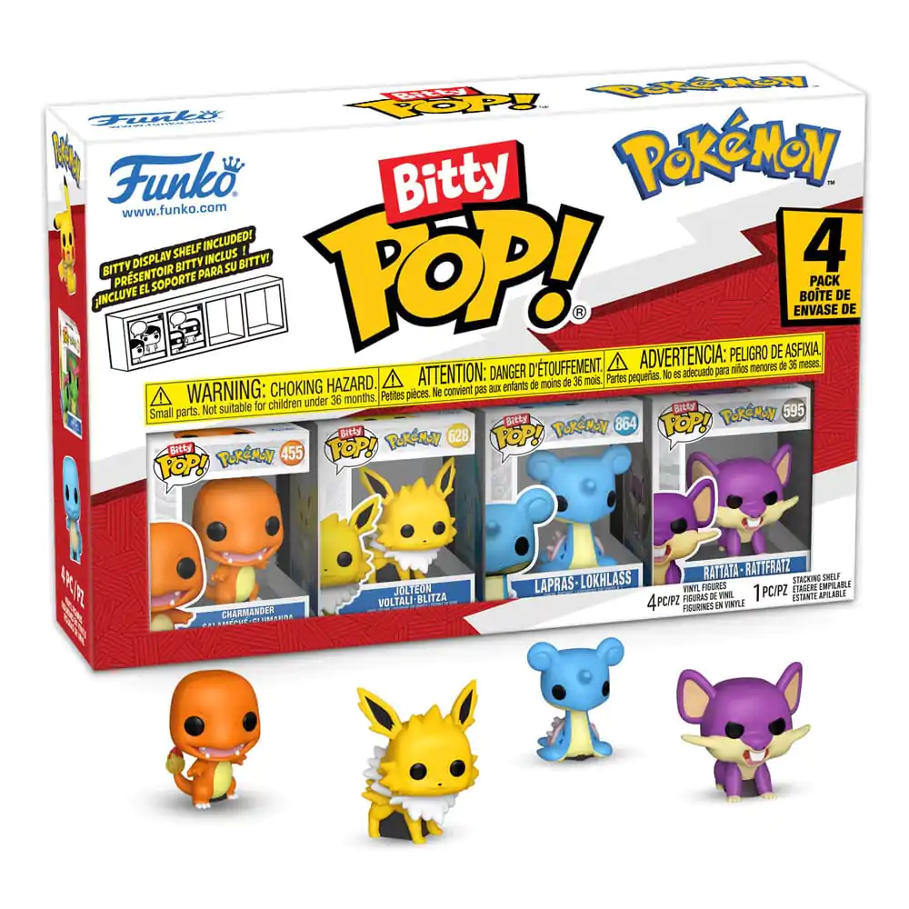 Bitty Funko POP Pokemon Vinyl figúrka 4-balenie Charmander produktová fotografia