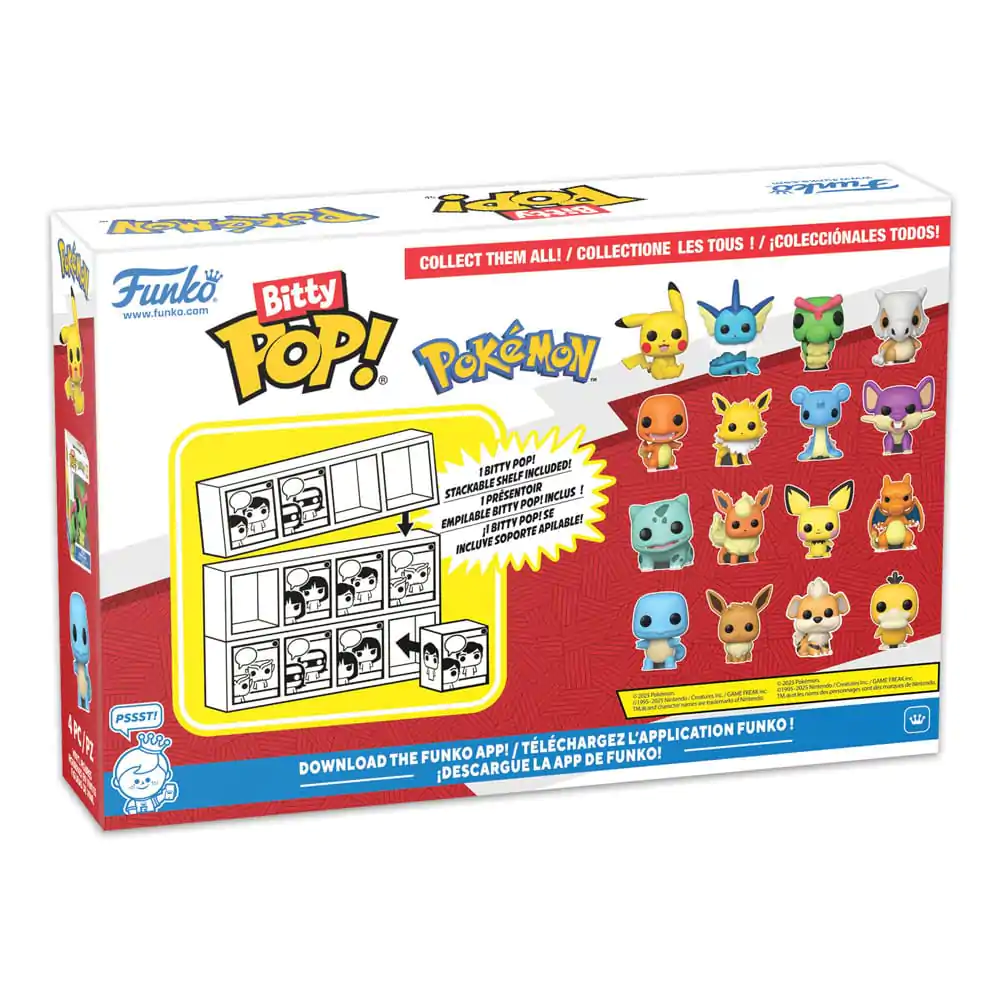 Bitty Funko POP Pokemon Vinyl figúrka 4-balenie Charmander produktová fotografia
