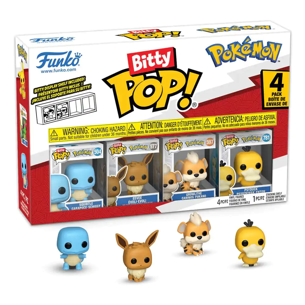 Bitty Funko POP Pokemon Vinyl Figúrka 4-balenie Squirtle produktová fotografia