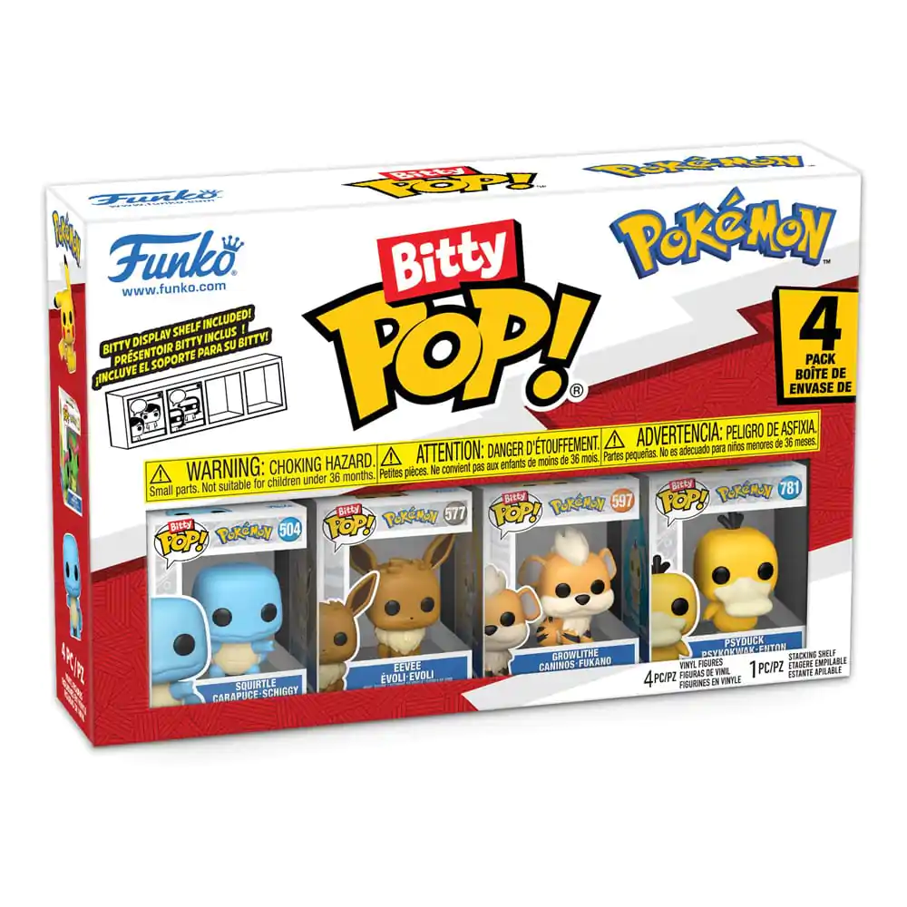 Bitty Funko POP Pokemon Vinyl Figúrka 4-balenie Squirtle produktová fotografia