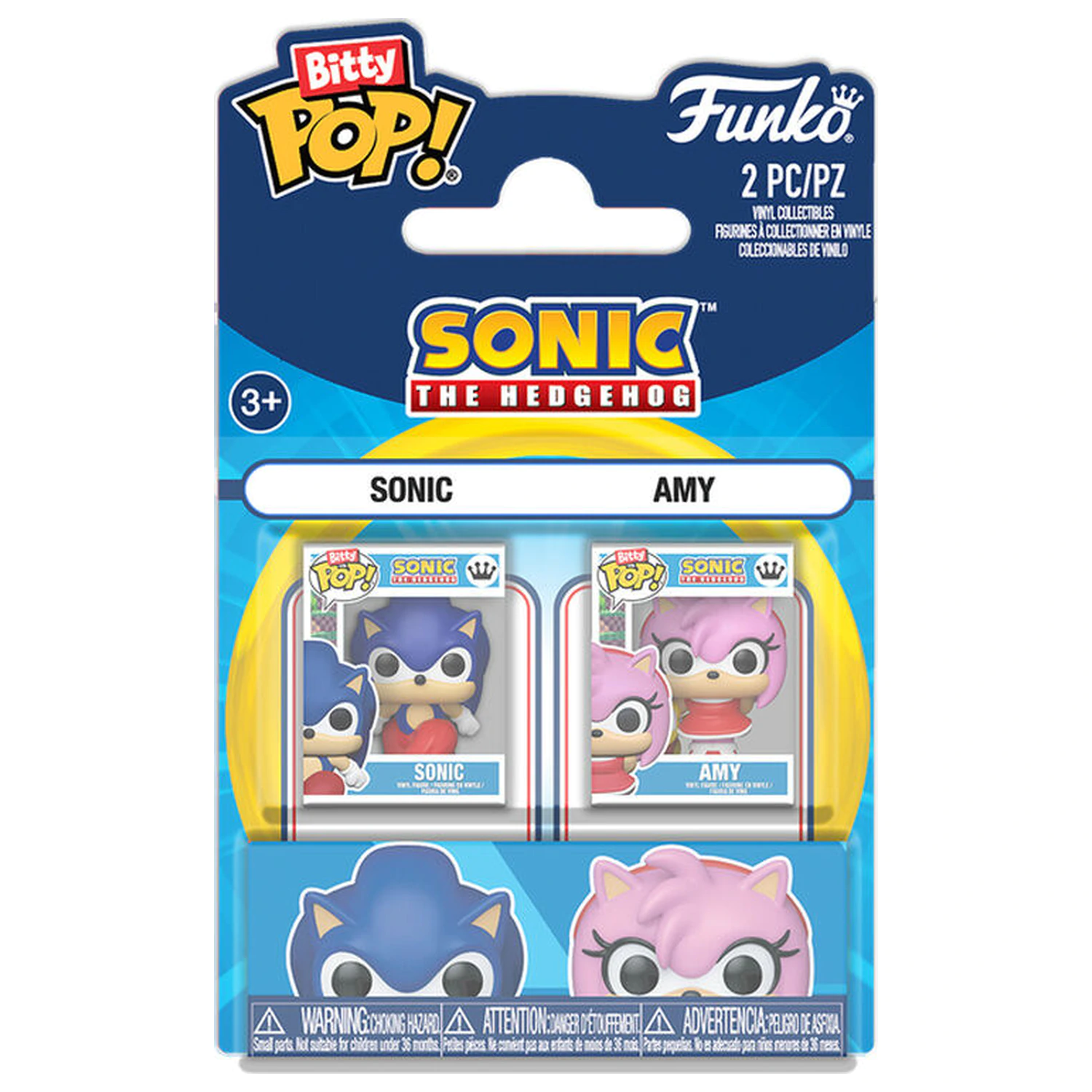 Bitty Funko POP balenie 2 figúrok Sonic The Hedgehog Sonic & Amy Rose produktová fotografia
