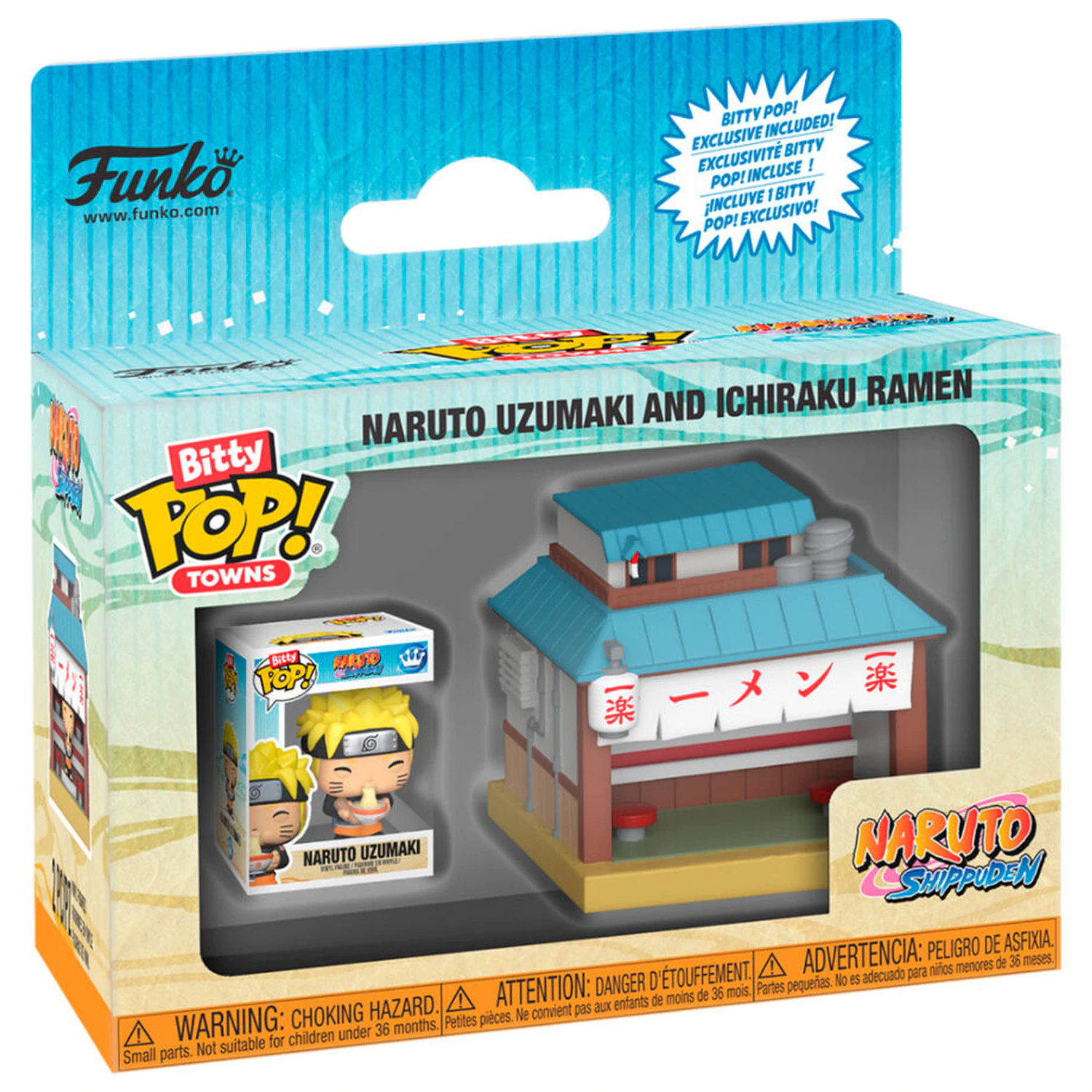 Bitty Funko POP Town figúrka Naruto Shippuden Naruto Uzumaki a Ichiraku Ramen produktová fotografia