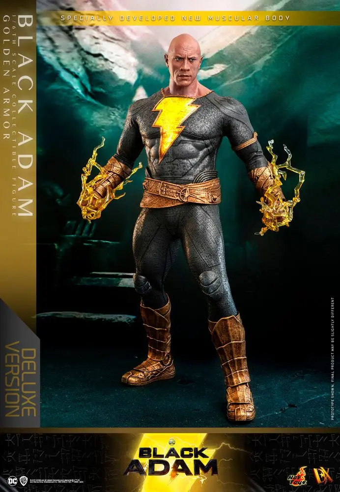 6 cm-es akčná figúrka 1:6 Black Adam DX Black Adam (Golden Armor) Deluxe verzia termékfotó