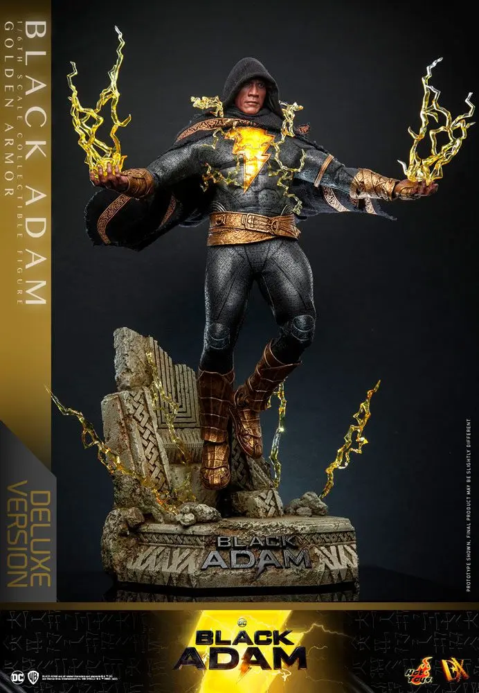 6 cm-es akčná figúrka 1:6 Black Adam DX Black Adam (Golden Armor) Deluxe verzia termékfotó