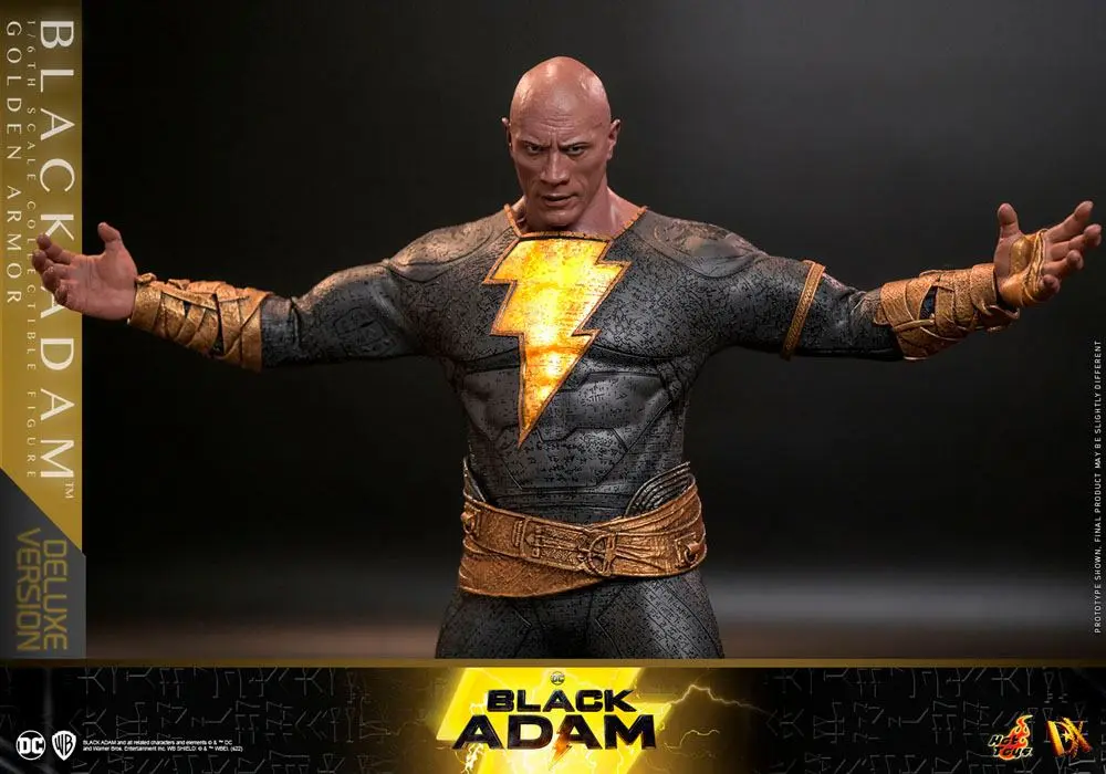 6 cm-es akčná figúrka 1:6 Black Adam DX Black Adam (Golden Armor) Deluxe verzia termékfotó