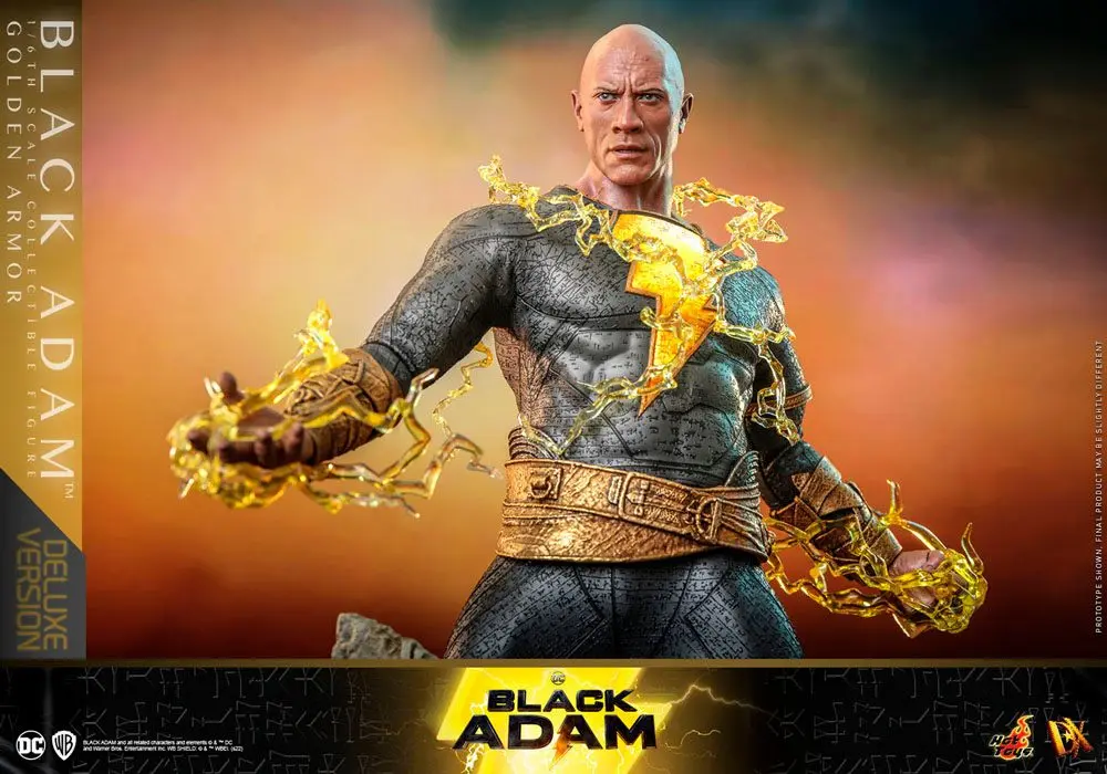 6 cm-es akčná figúrka 1:6 Black Adam DX Black Adam (Golden Armor) Deluxe verzia termékfotó