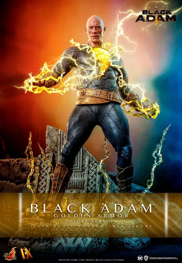 6 cm-es akčná figúrka 1:6 Black Adam DX Black Adam (Golden Armor) Deluxe verzia termékfotó