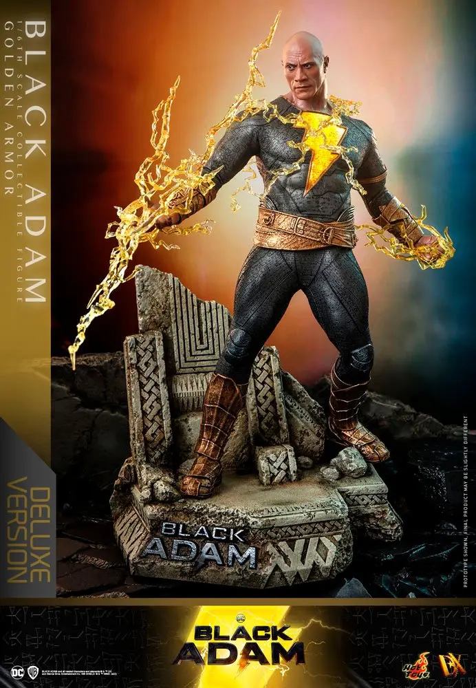 6 cm-es akčná figúrka 1:6 Black Adam DX Black Adam (Golden Armor) Deluxe verzia termékfotó