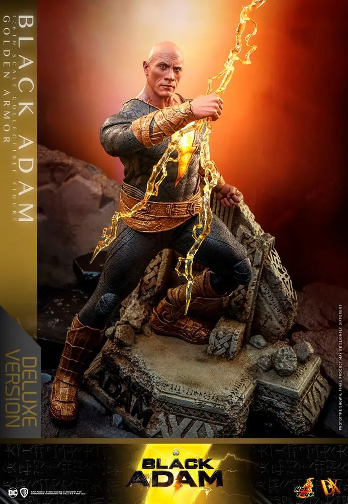 6 cm-es akčná figúrka 1:6 Black Adam DX Black Adam (Golden Armor) Deluxe verzia termékfotó