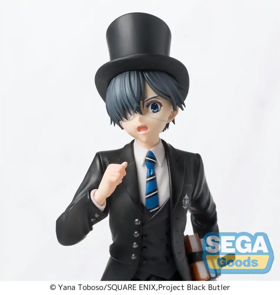 Black Butler: Boarding School Arc Luminasta PVC socha Ciel Phantomhive 22 cm produktová fotografia