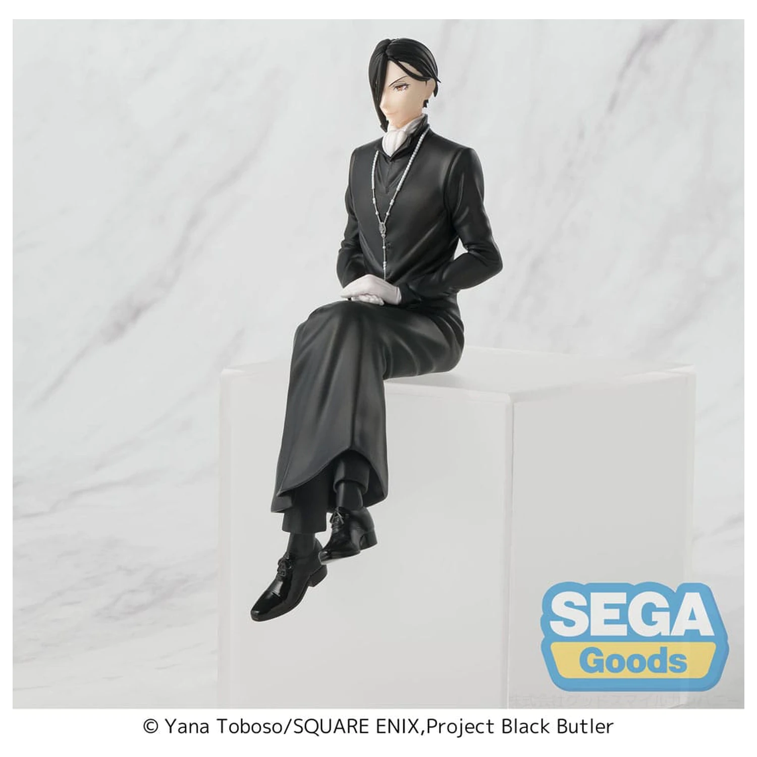 Black Butler: Boarding School Arc PM Perching PVC Socha Sebastian Michaelis 16 cm produktová fotografia