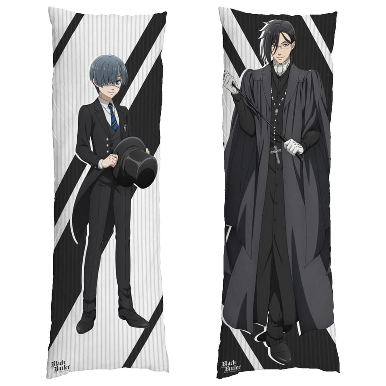 Black Butler Dakimakura obliečka na vankúš Sebastian & Ciel 150 x 50 cm produktová fotografia