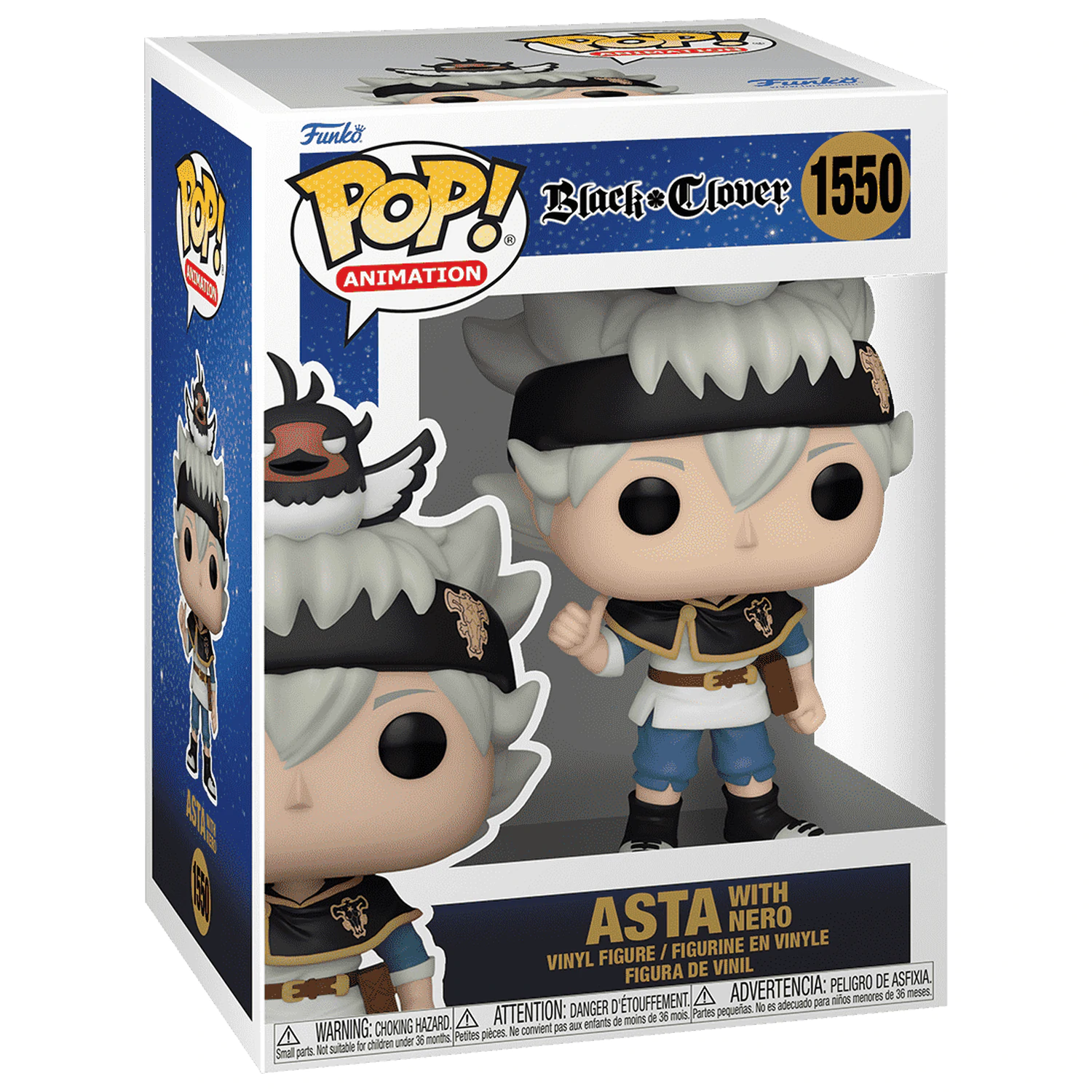 Black Clover POP! Animation Vinylová figúrka Asta s Nero 9 cm produktová fotografia