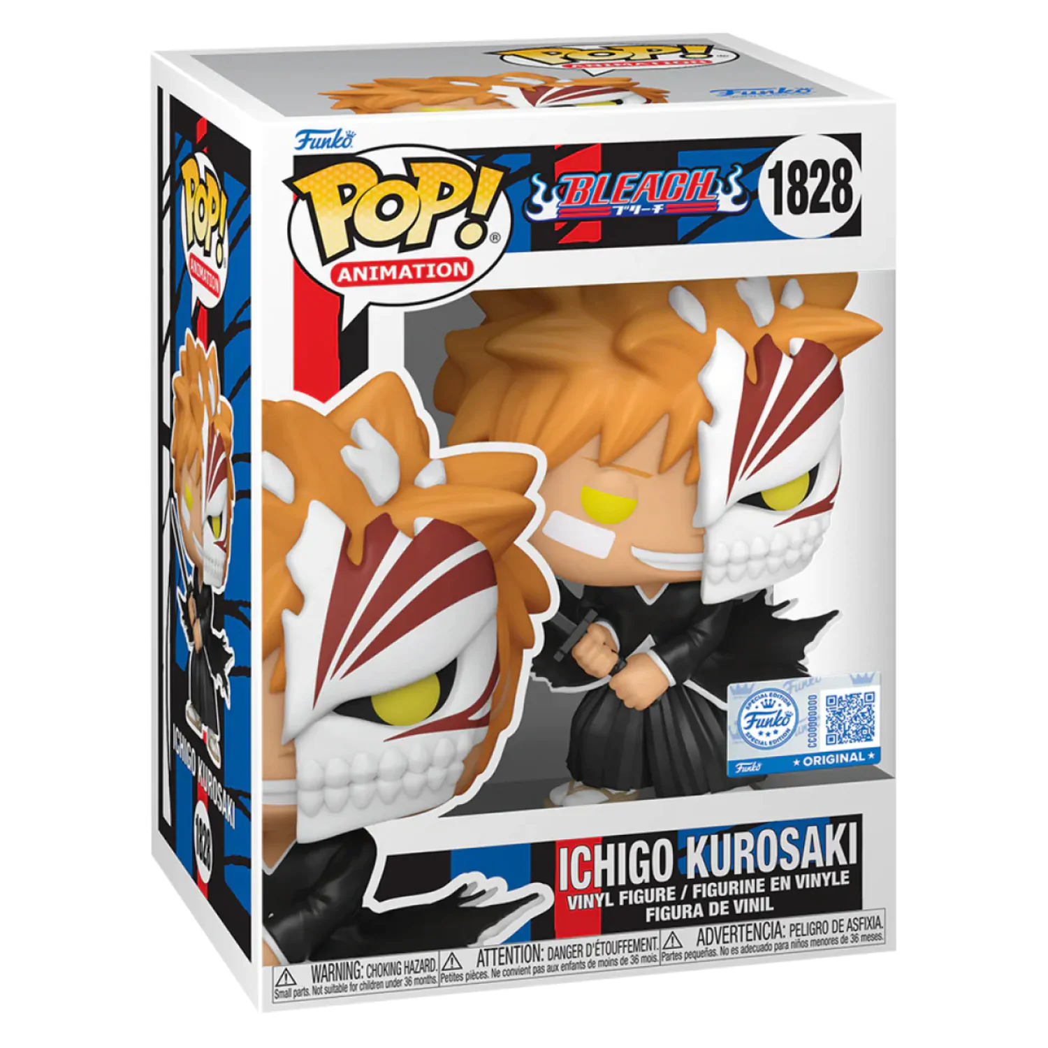 Bleach Funko POP! Animation Vinylová figúrka Ichigo with Half Mask Exclusive 9 cm produktová fotografia