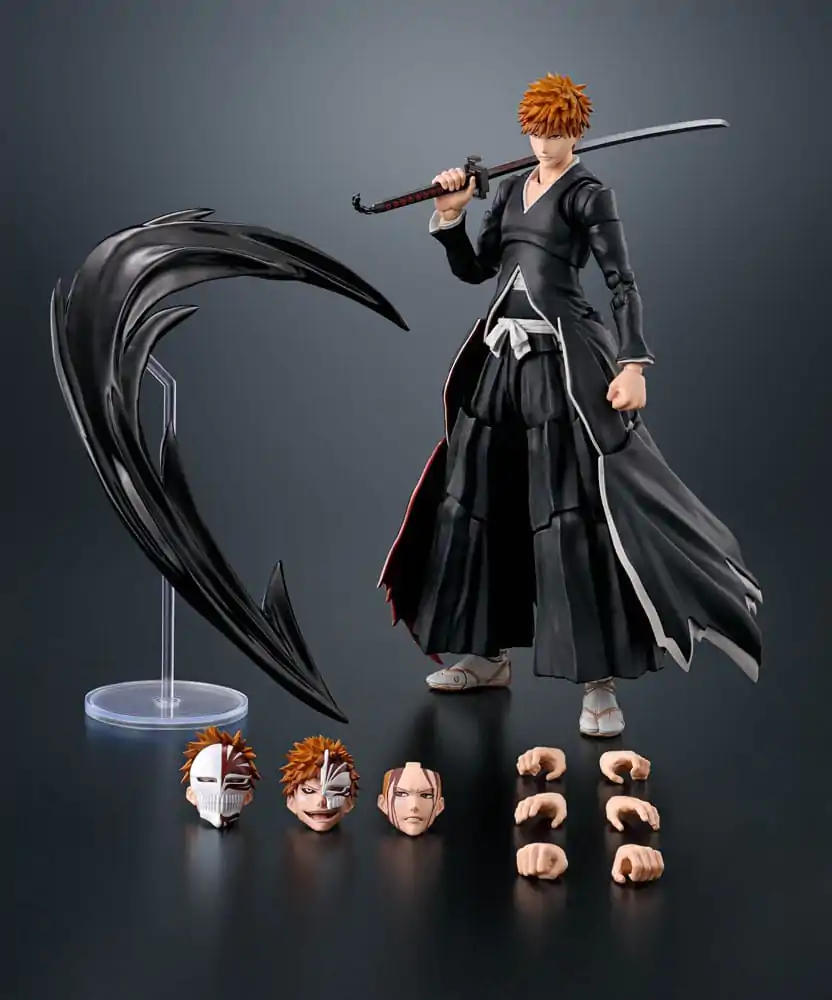 Bleach S.H. Figuarts akčná figúrka Ichigo Kurosaki Getsugatensho 15 cm produktová fotografia