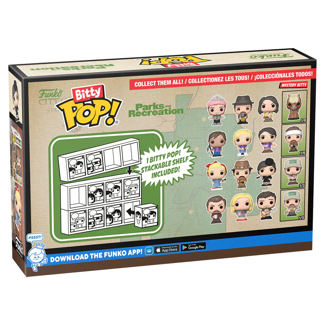 Blister 4 figúrky Bitty Funko POP Park and Recreation Ron produktová fotografia