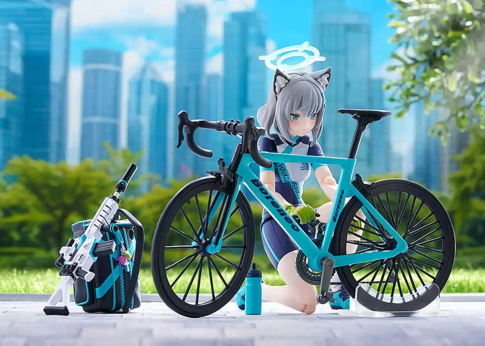 Blue Archive Figma akčná figúrka Shiroko Sunaookami Cycling DX Edition 15 cm produktová fotografia