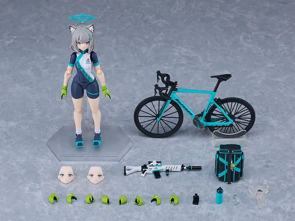 Blue Archive Figma akčná figúrka Shiroko Sunaookami Cycling DX Edition 15 cm produktová fotografia