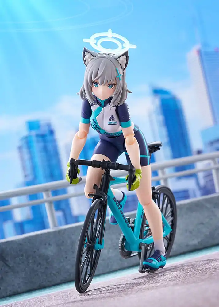 Blue Archive Figma akčná figúrka Shiroko Sunaookami Cycling DX Edition 15 cm produktová fotografia