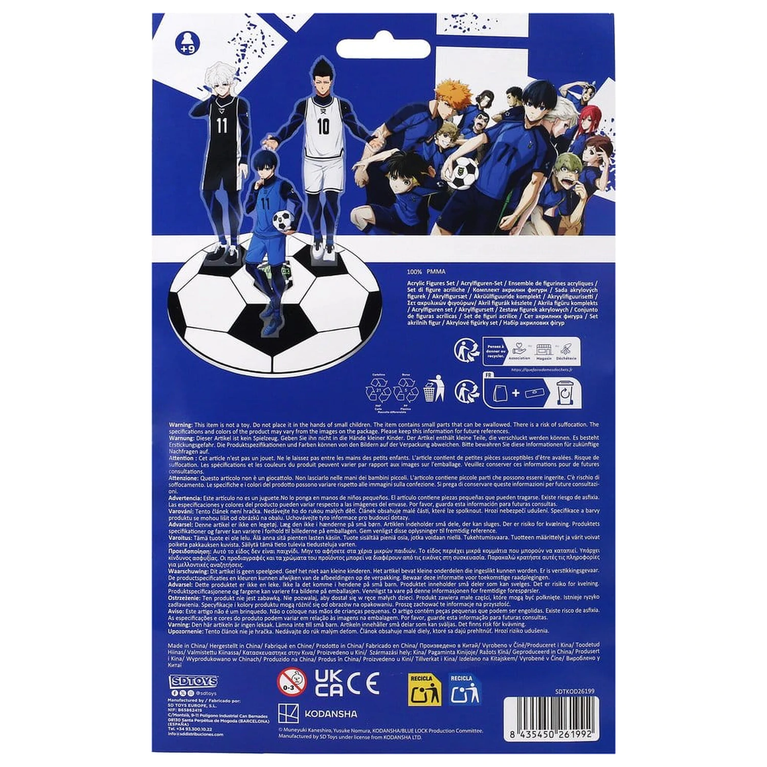 Blue Lock Akrylové figúrky Súprava 15 cm produktová fotografia