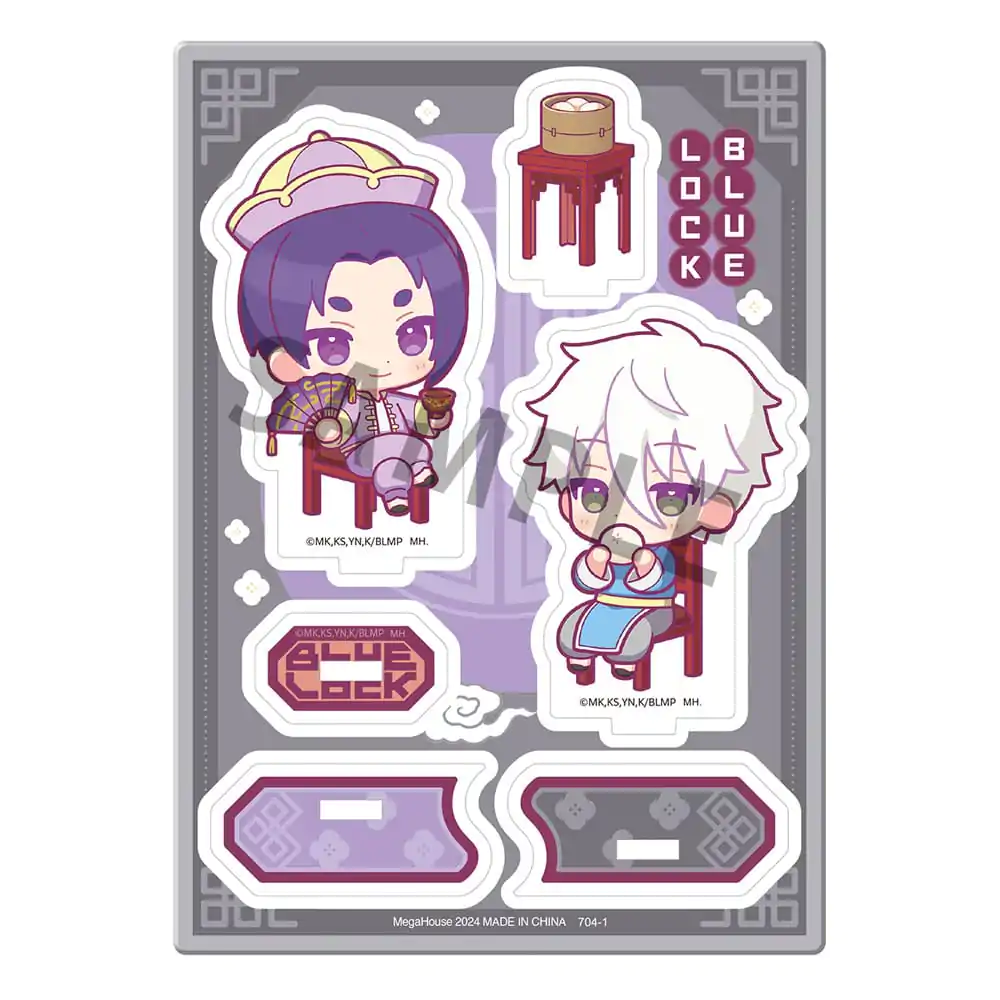 Blue Lock The Movie Acrylic Stand Buddycolle Episode Nagi A: Seishiro Nagi &amp; Reo Mikage Yumcha Ver. 14 cm termékfotó