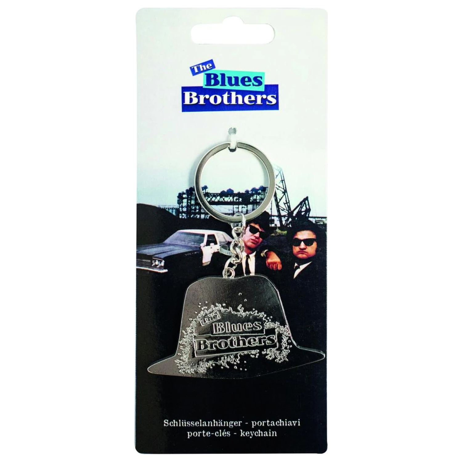 Blues Brothers kovová kľúčenka produktová fotografia