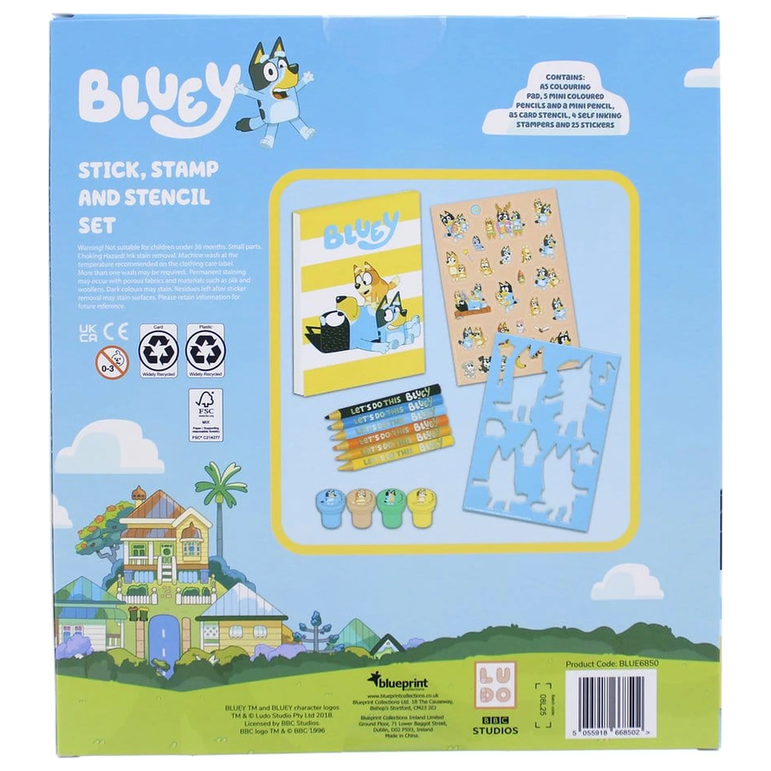 Bluey 14-dielna kreatívna súprava na vyfarbovanie produktová fotografia