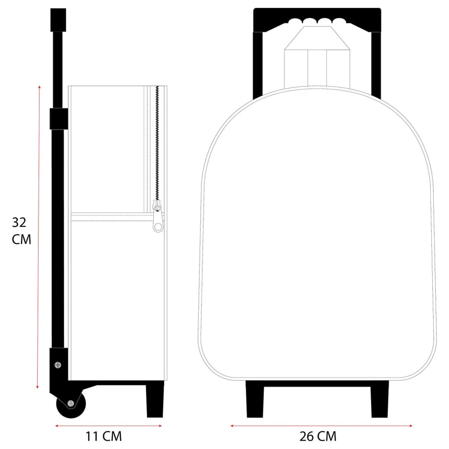 Bluey batoh na kolieskach 3D Oh Happy Days 32 cm produktová fotografia