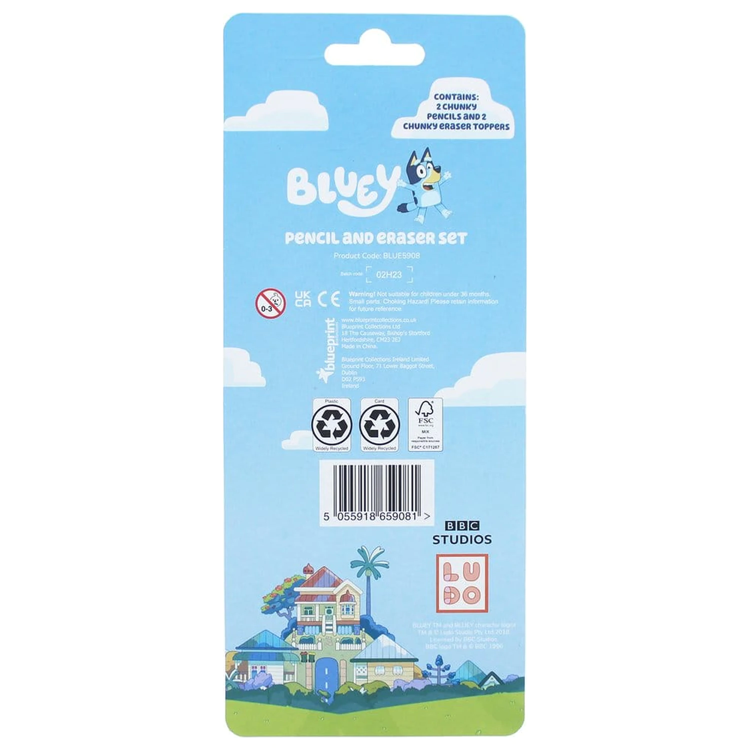 Bluey 4-dielny súprava kancelárskych potrieb produktová fotografia