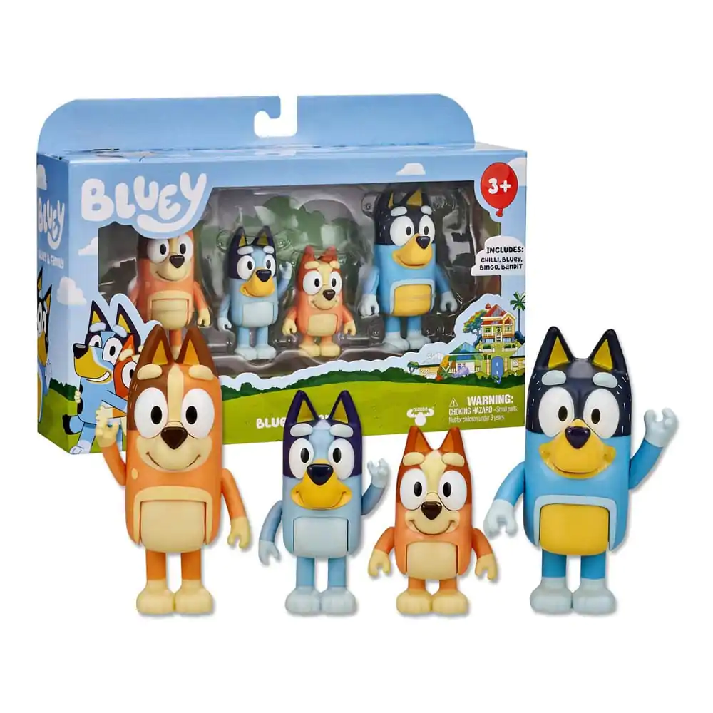 Bluey figúrky - 4-Pack produktová fotografia