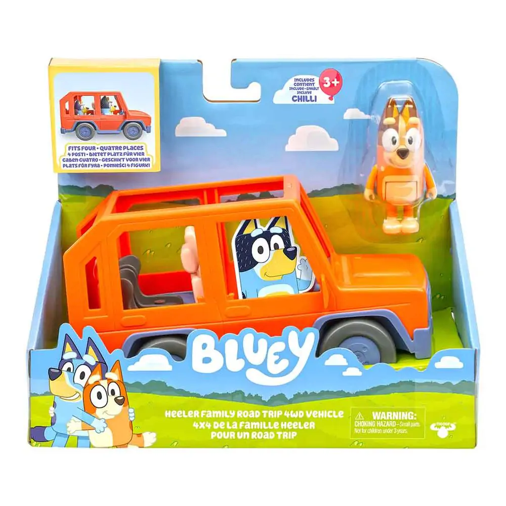Bluey 4x4 Rodinné auto produktová fotografia
