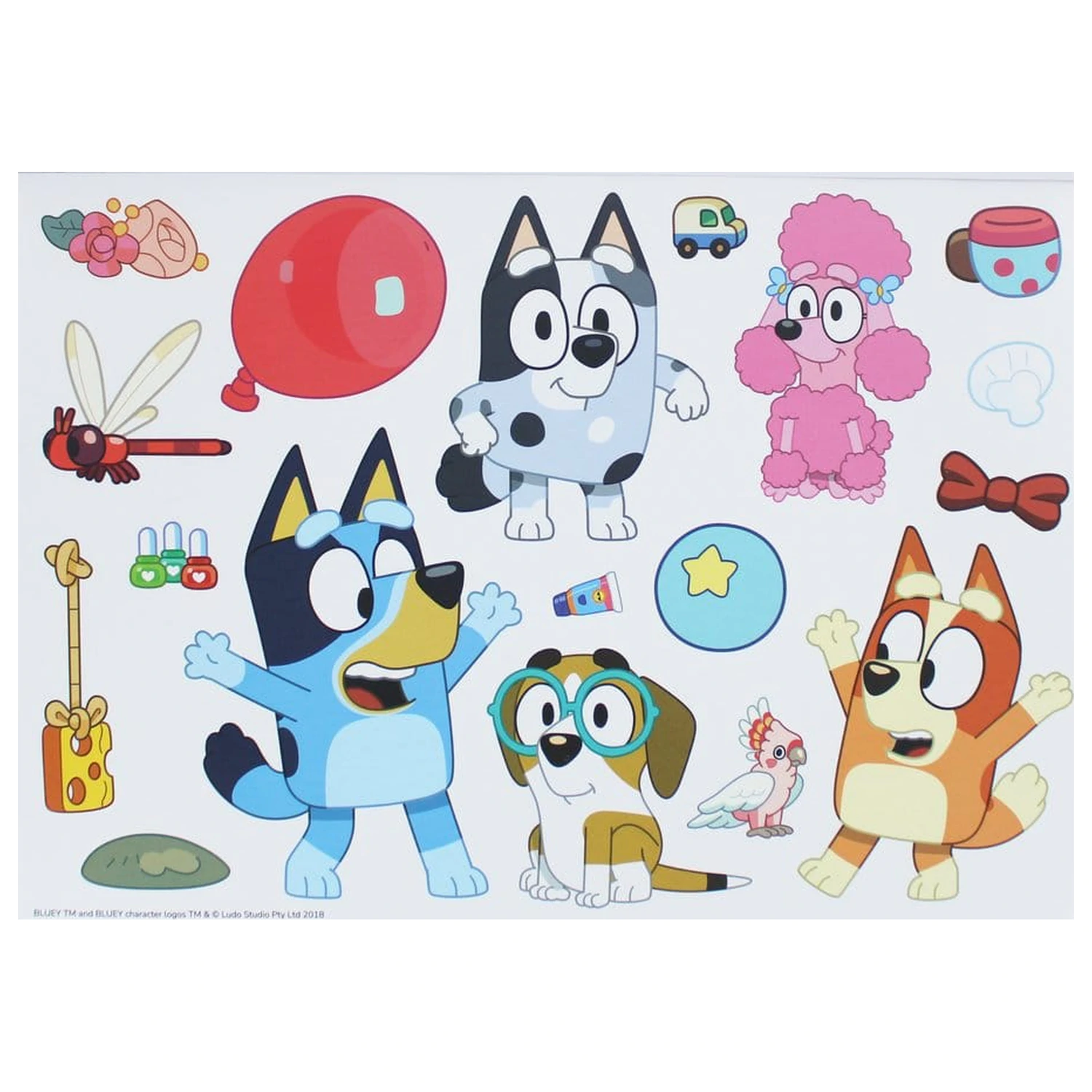 Bluey Maľovanka A4 a Súprava nálepiek produktová fotografia