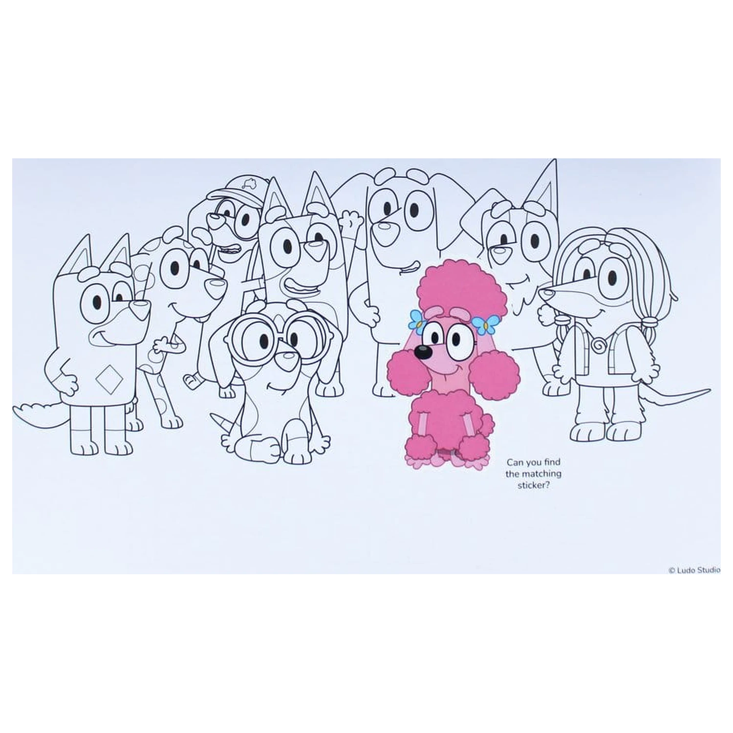 Bluey Maľovanka A4 a Súprava nálepiek produktová fotografia