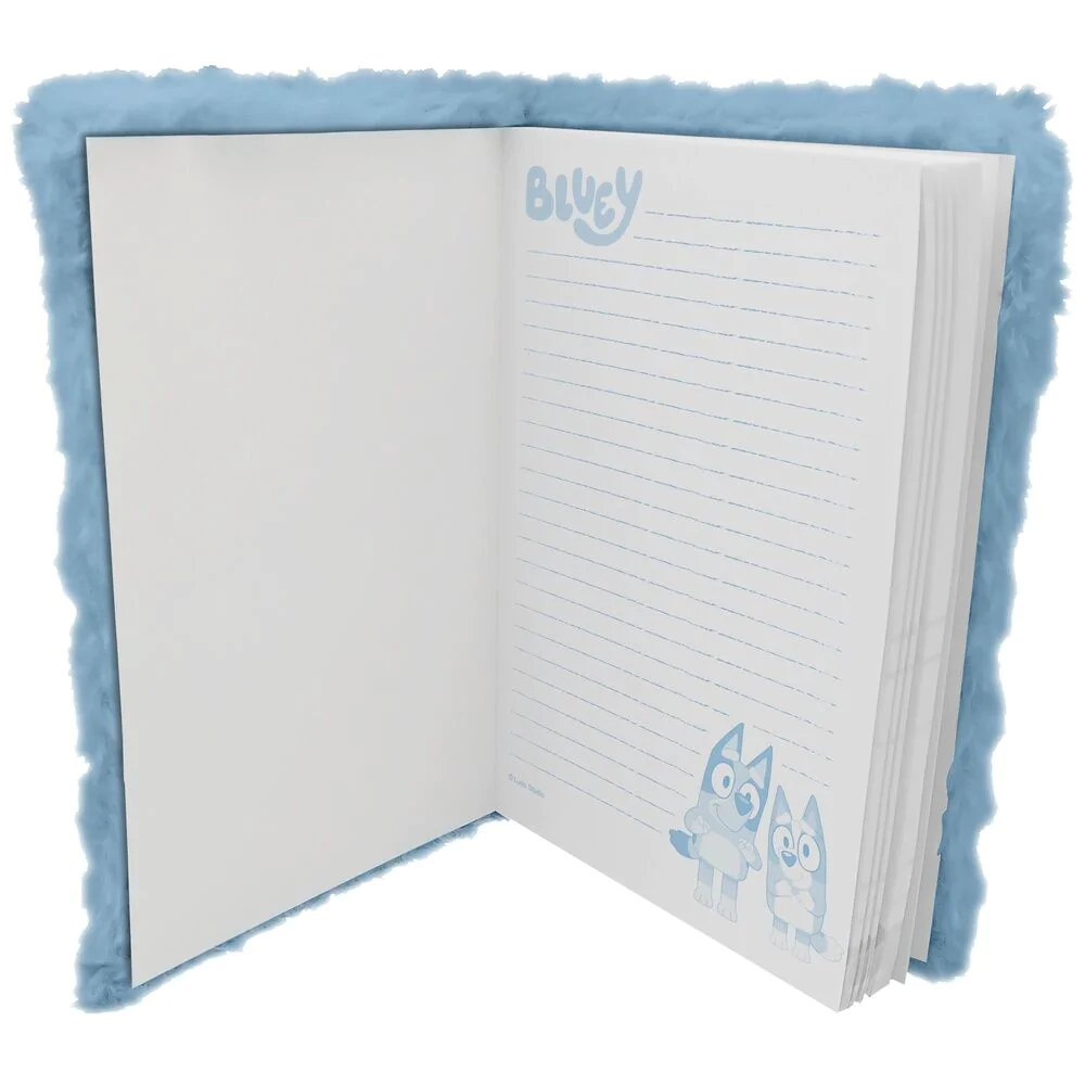 Bluey A5 plyšový zápisník produktová fotografia