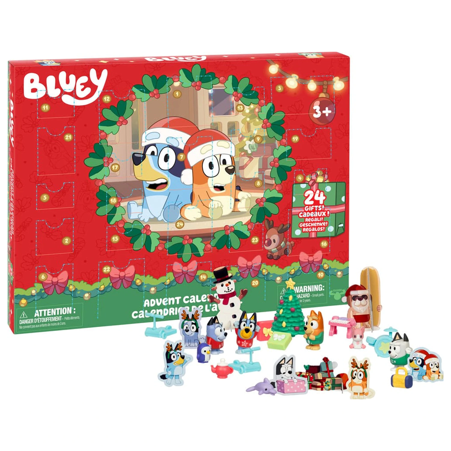 Bluey Adventný kalendár Mini Figúrky produktová fotografia