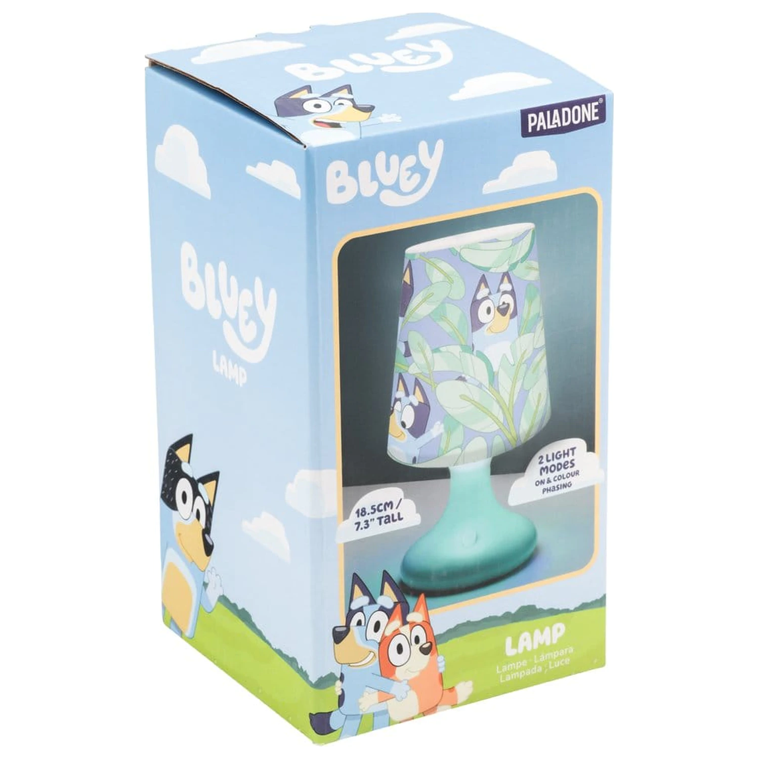 Bluey stolná lampa produktová fotografia