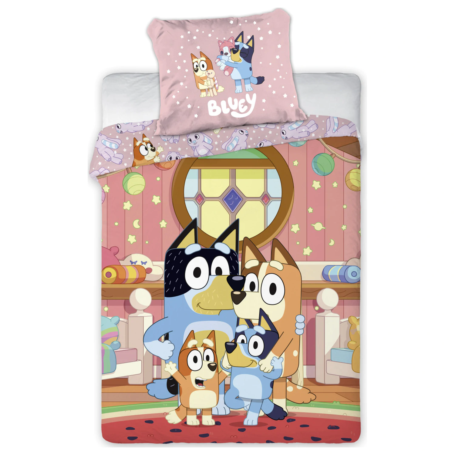 Bluey At Home Detský, Predškolský obliečka na perinu produktová fotografia