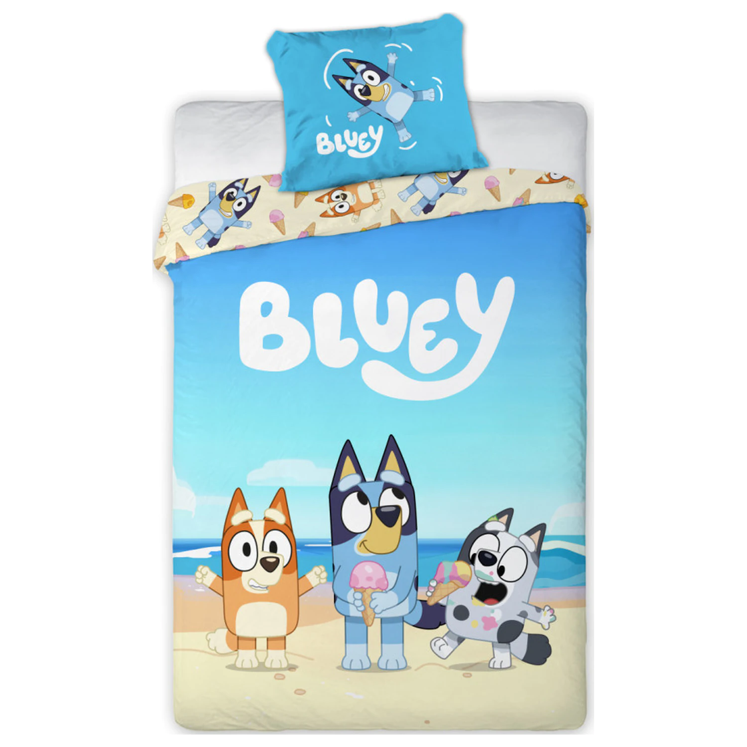 Bluey Beach Day obliečka na perinu produktová fotografia