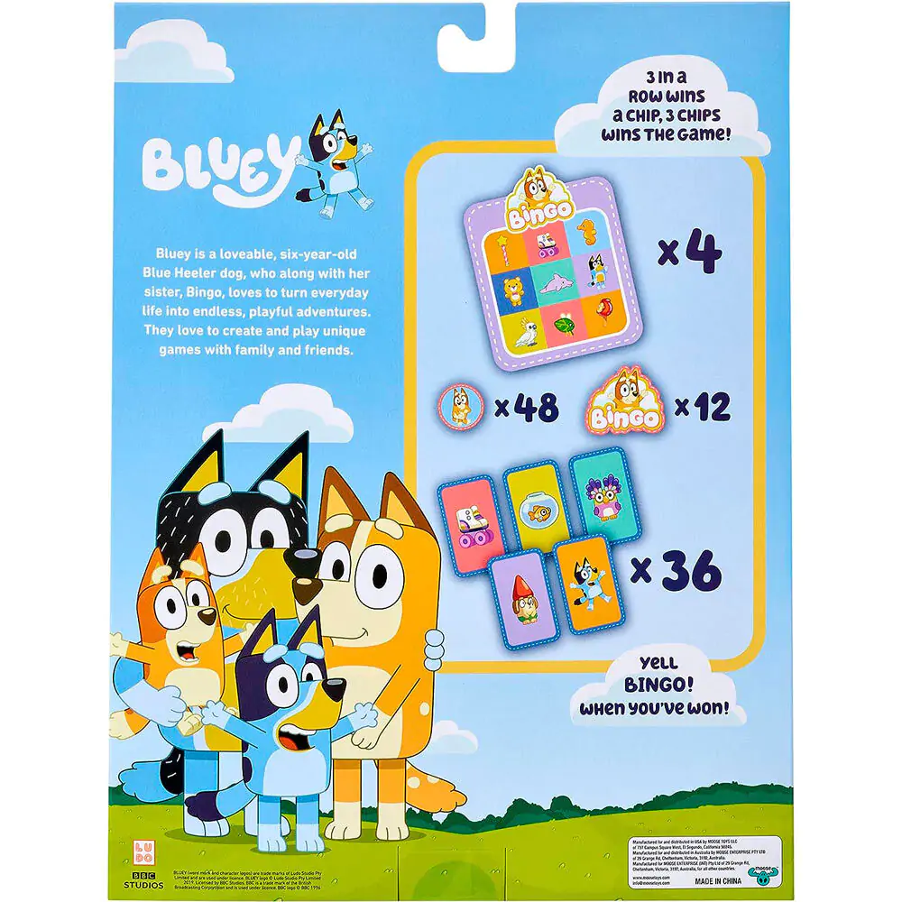 Bluey Bingo - kartová hra bingo produktová fotografia