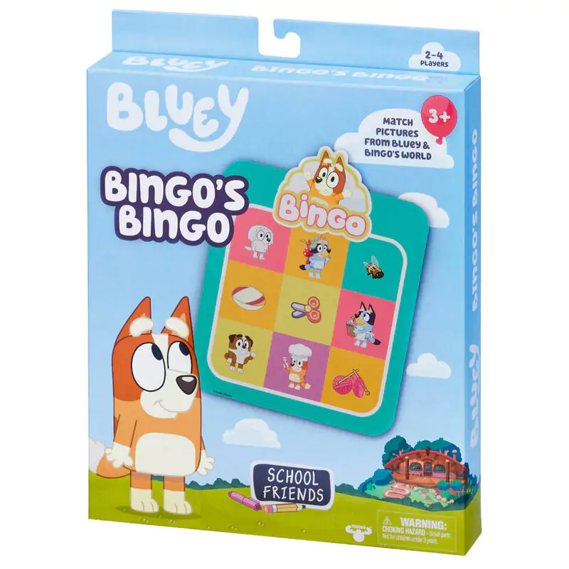 Bluey Bingo friends of the school bingo kartová hra produktová fotografia