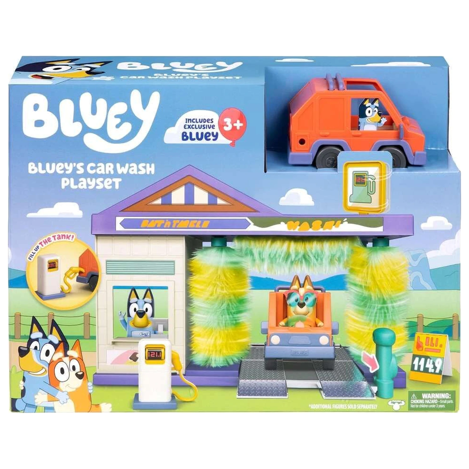 Bluey Umývačka áut herný set produktová fotografia