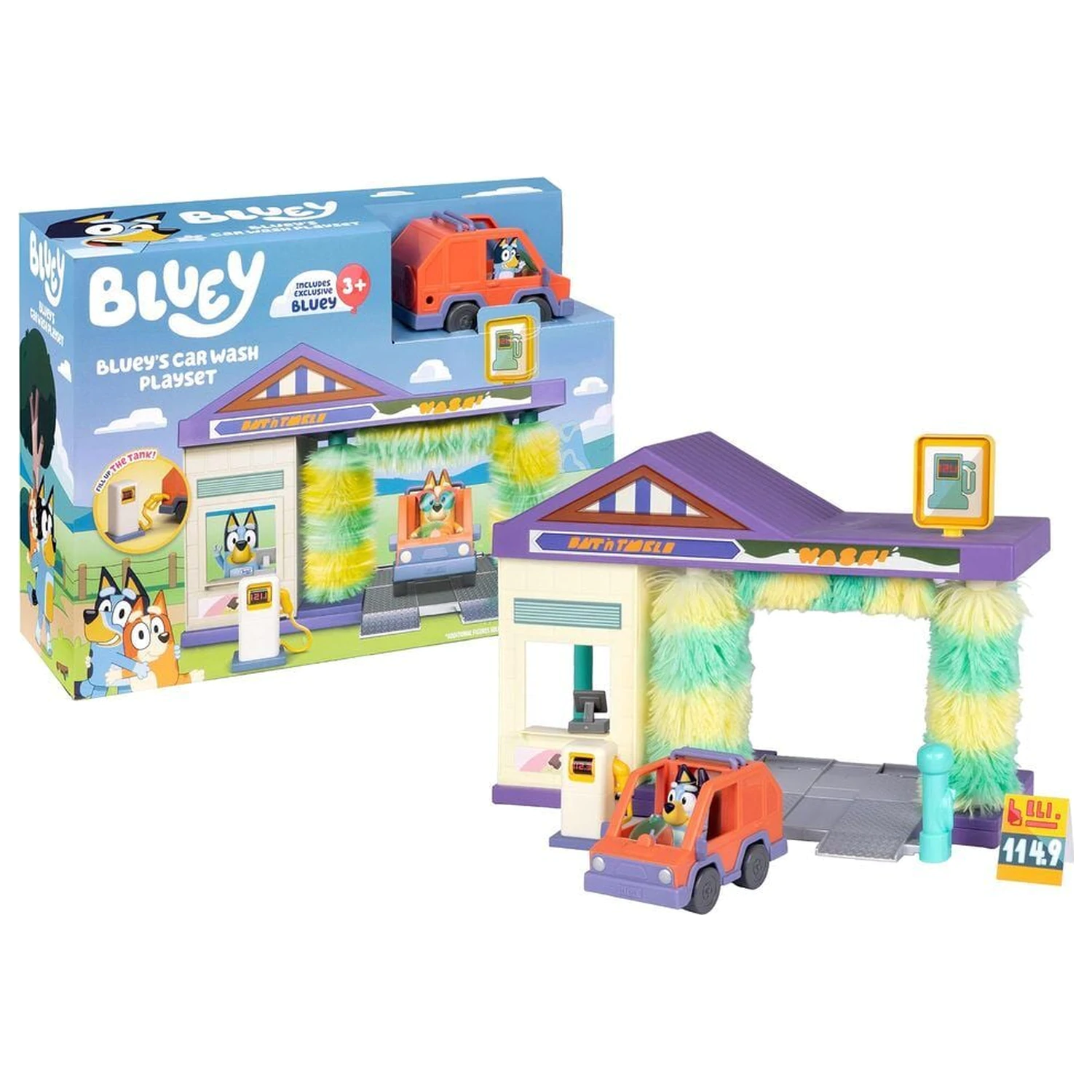 Bluey Umývačka áut herný set produktová fotografia