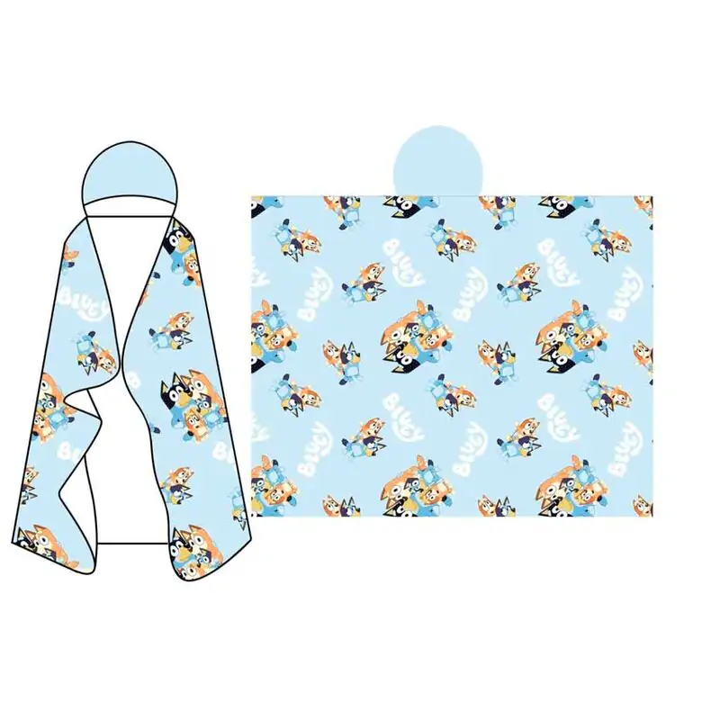 Bluey Coral deka s kapucňou 120x150cm produktová fotografia