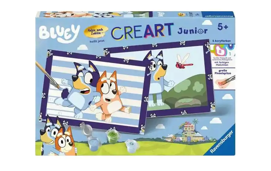 Bluey CreArt Junior Maľovanie podľa čísel Painting Set Bluey & Bingo 22 x 32 cm *German Edition* produktová fotografia