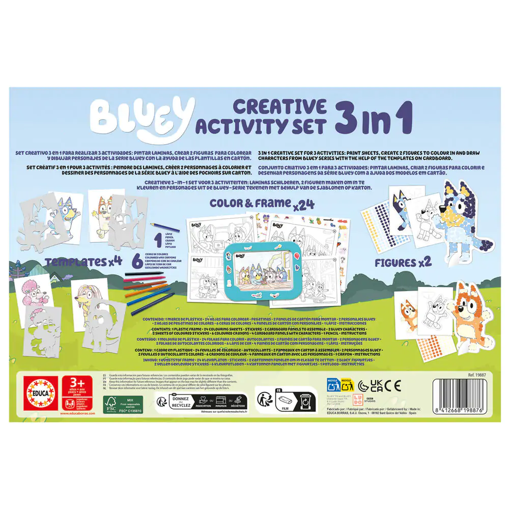 Bluey Creative Activity Set 3 v 1 rám produktová fotografia