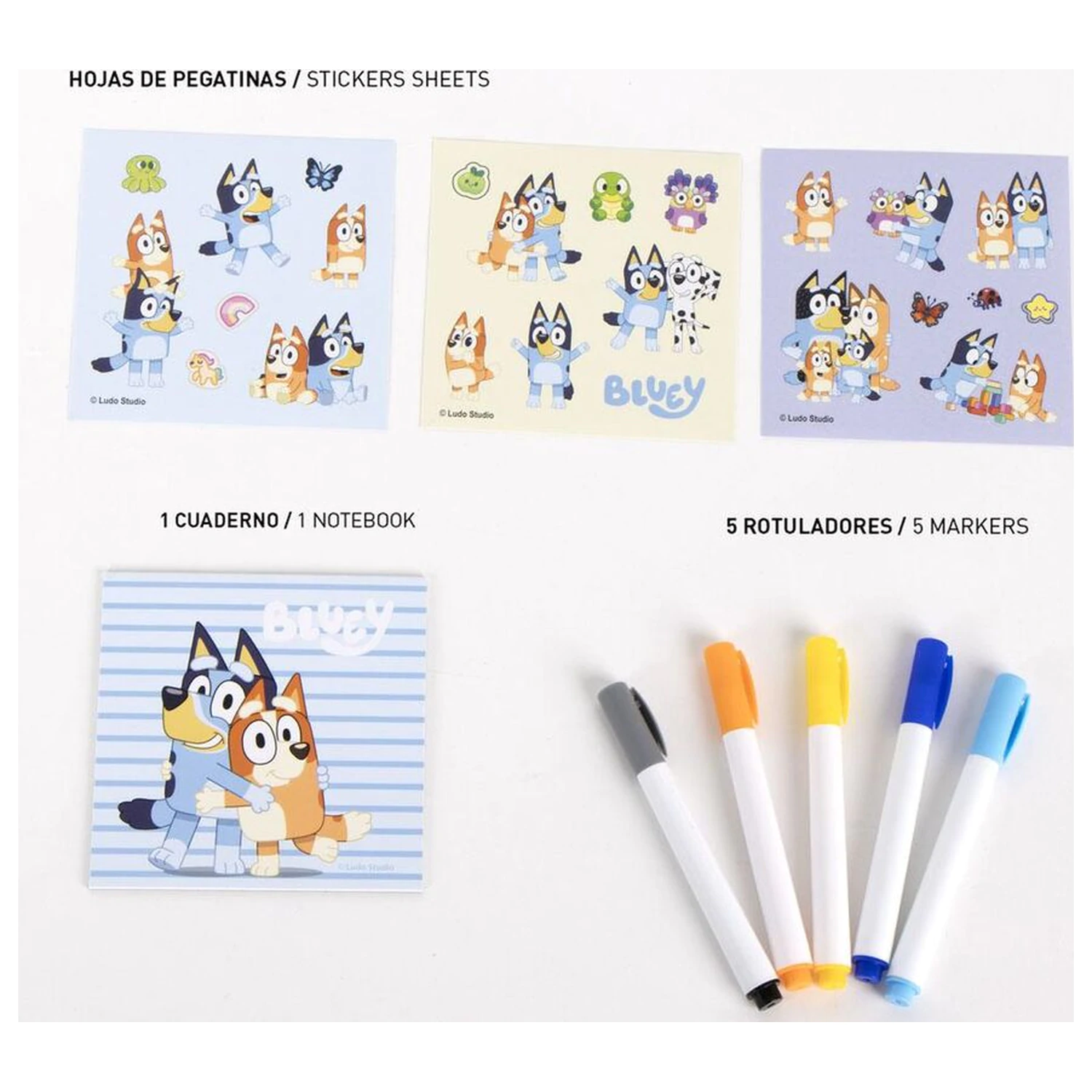 Bluey DIY sada na batoh produktová fotografia